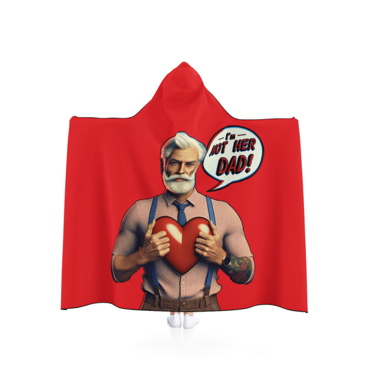 Red - Men's Hooded Blanket - I'm Not Her Dad!