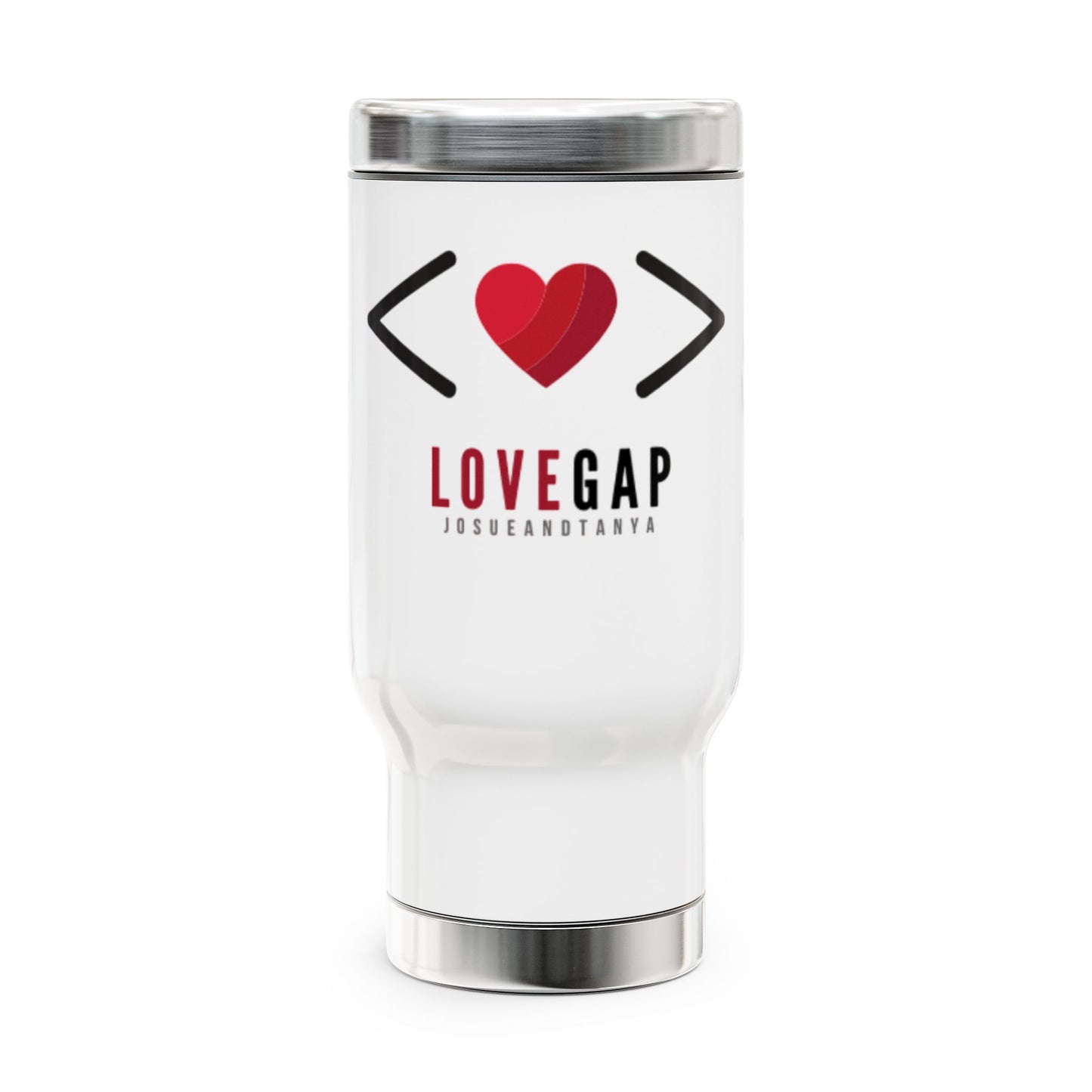 Age Gap Stainless Steel Travel Mug with Handle, 14oz